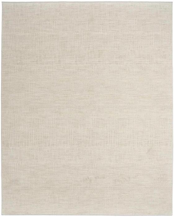 Nourison CK079 Notes Silver Ivory Indoor Only Abstract Rug NOT02