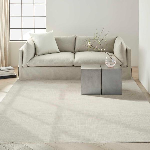 nourison CK079 Notes Silver Ivory Indoor only Abstract Rug NOT02