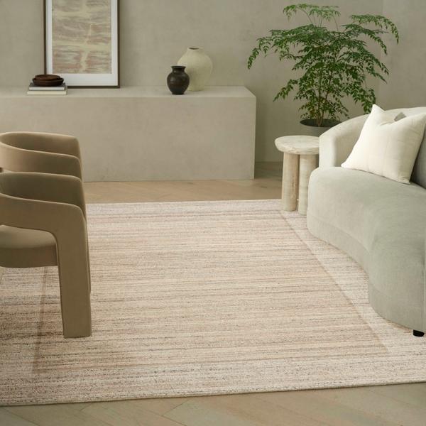 Nourison CK082 Ridge Beige Ivory Indoor Only Abstract Rug RDG01