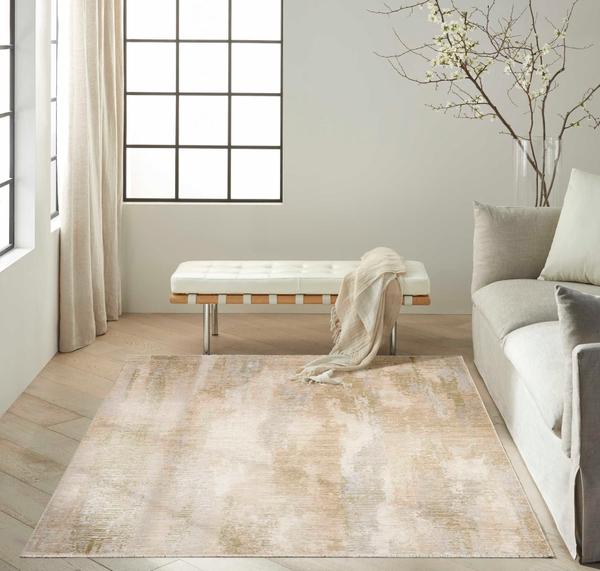 nourison CK089 Drift Beige Sage Indoor only Abstract Rug DRF01