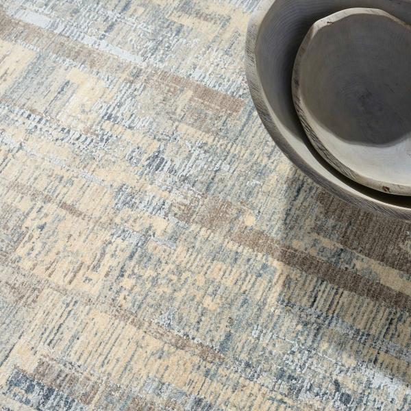 Nourison CK089 Drift Blue Beige Indoor Only Abstract Rug DRF04