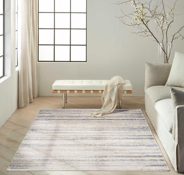 nourison CK089 Drift Blue Indoor only Abstract Rug DRF03