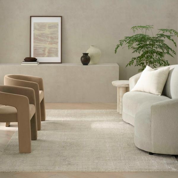nourison CK090 Latitude Ivory Beige Indoor only Abstract Rug LTD01