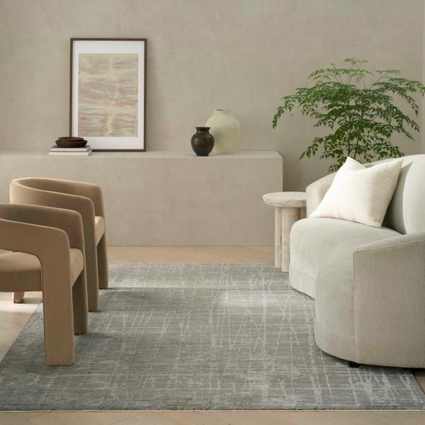 nourison CK090 Latitude Slate Indoor only Abstract Rug LTD01