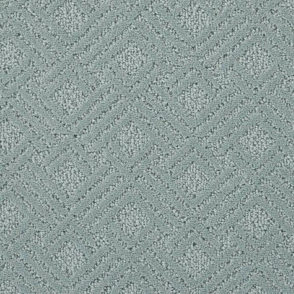 nourison CLASSIQUE GRAPHIQUE GRPQ SEAFOAM BROADLOOM CARPET