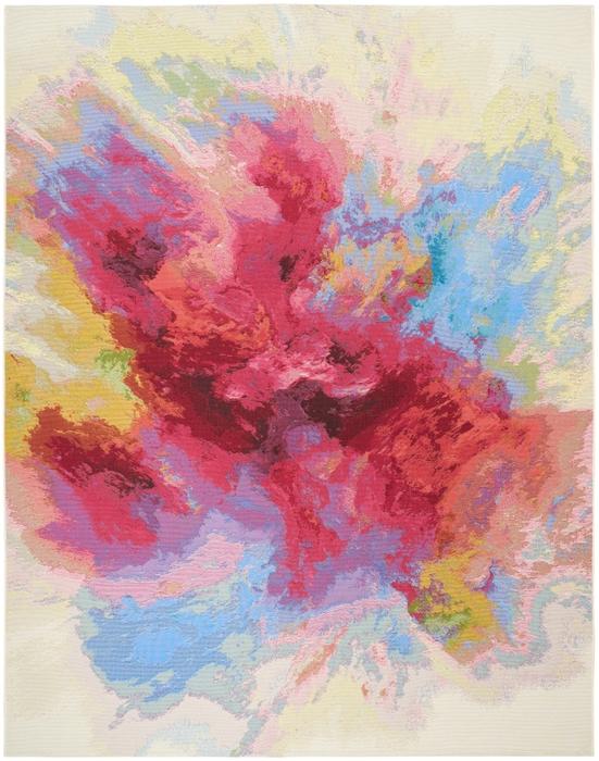 Nourison Color Splash Ivory Multicolor Indoor/Outdoor Abstract Rug CSP08