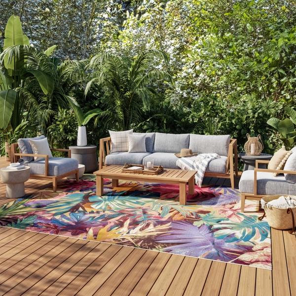 Nourison Color Splash Multicolor Indoor/Outdoor Nature Rug CSP07