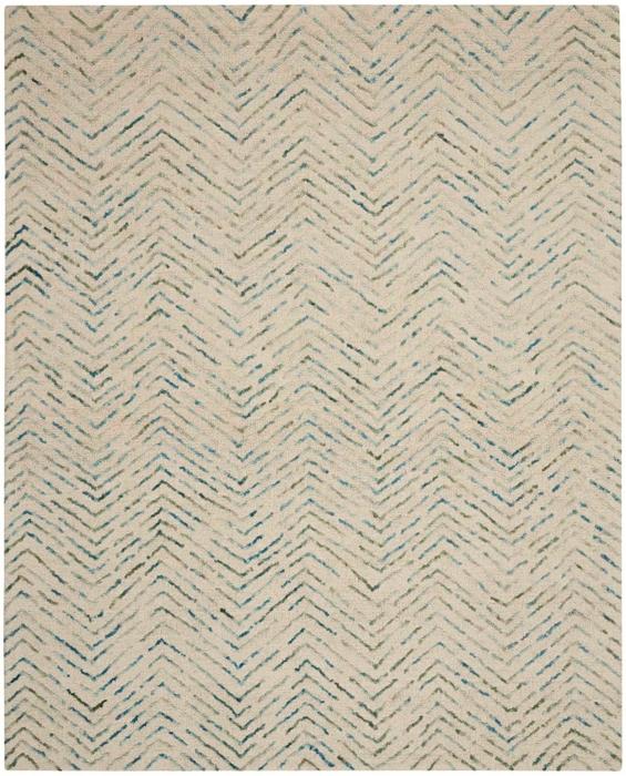 Nourison Colorado Abstract Chevron Ivory/Green Rug CLR02 Home