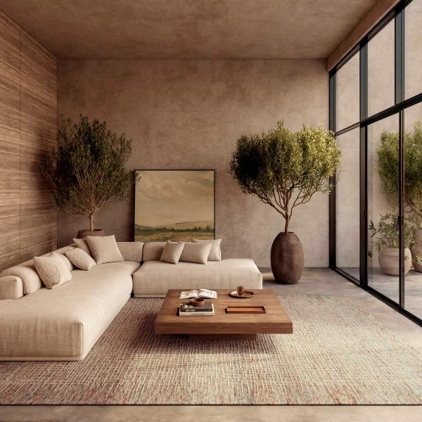 nourison Colorado Contemporary Beige/Multicolored Rug CLR03 Home