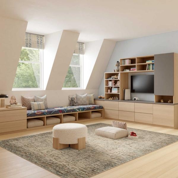 nourison Colorado Contemporary Ivory/Multicolored Rug CLR03 Home