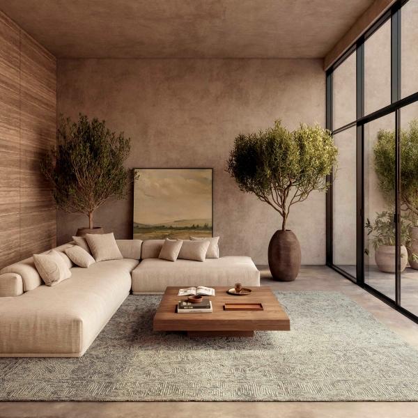 nourison Colorado Geometric Beige/Grey Rug CLR05 Home