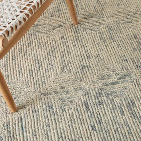 Nourison Colorado Geometric Ivory/Blue Rug CLR04 Home