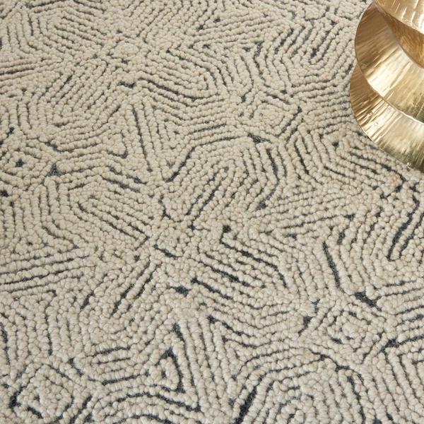 Nourison Colorado Geometric Ivory/Navy Rug CLR05 Home