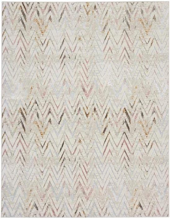 Nourison Contemporary Chevron Multicolored Rug GLZ05 Home