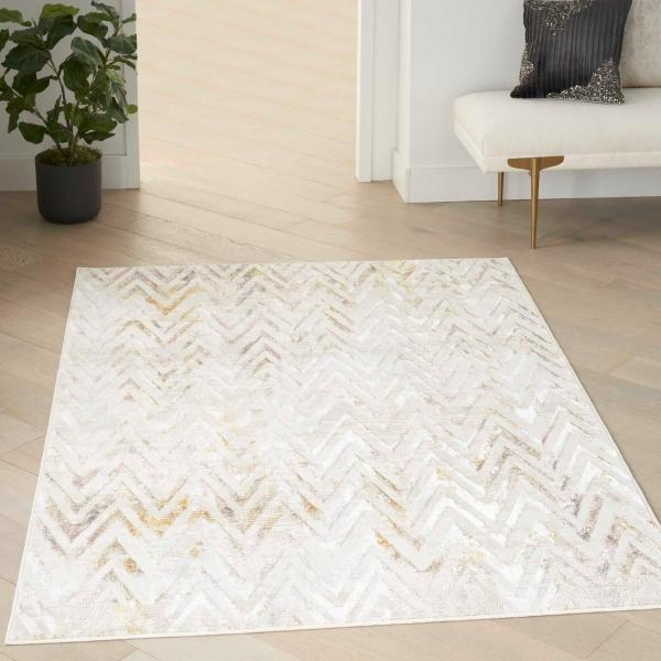 Nourison Contemporary Chevron Multicolored Rug GLZ05 Home