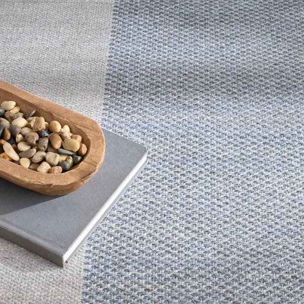 Nourison Copenhagen Ivory Blue Indoor Only Geometric Rug CPN02