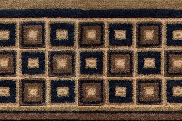 Nourison COSMOPOLITAN COSMO SQUARE C31B GOLD BORDER BROADLOOM CARPET