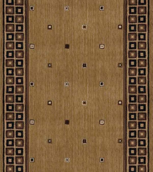 Nourison COSMOPOLITAN COSMO SQUARE C31R GOLD RUNNER BROADLOOM CARPET