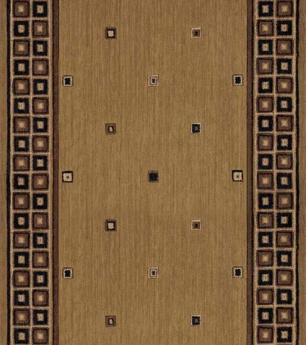 nourison COSMOPOLITAN COSMO SQUARE C31R GOLD RUNNER BROADLOOM CARPET