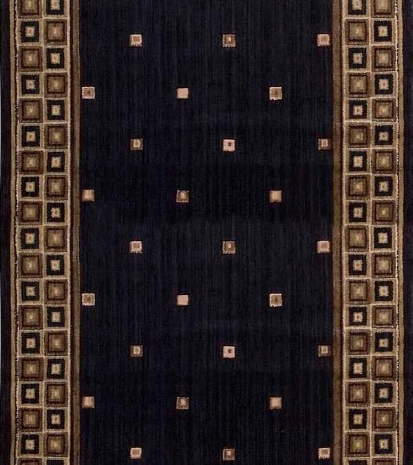nourison COSMOPOLITAN COSMO SQUARE C31R MIDNIGHT RUNNER BROADLOOM CARPET
