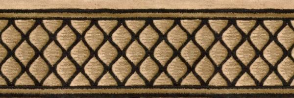 nourison COSMOPOLITAN SHADOWLURE C26B BEIGE BORDER BROADLOOM CARPET