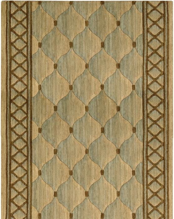 nourison COSMOPOLITAN SHADOWLURE C26R LIGHT GREEN RUNNER BROADLOOM CARPET