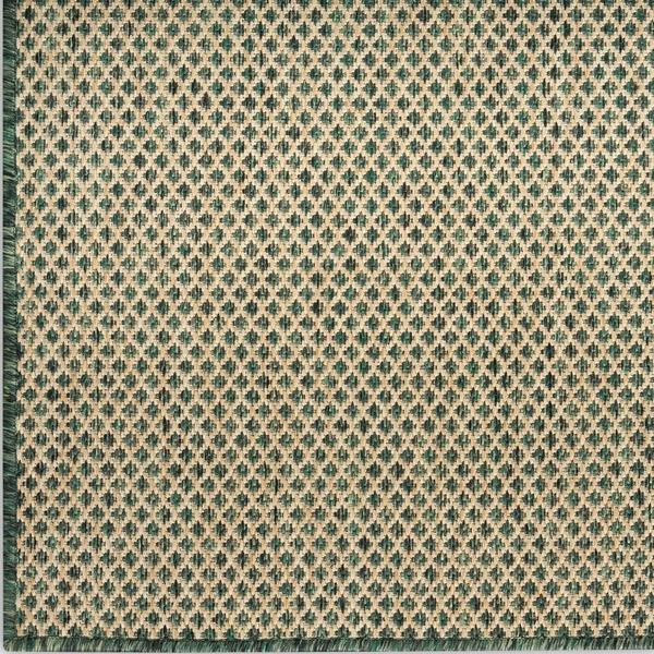 Nourison Courtyard Green Indoor/Outdoor Geometric Rug COU01