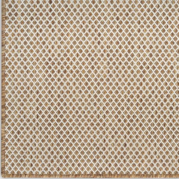 Nourison Courtyard Jute Ivory Indoor/Outdoor Geometric Rug COU01