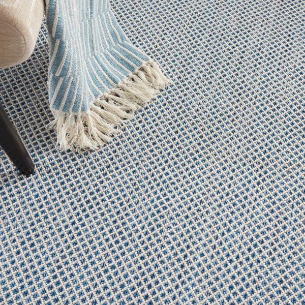 Nourison Courtyard Outdoor Flat Weave Blue Rug COU01 Home