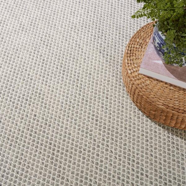 Nourison Courtyard Outdoor Flat Weave Grey Rug COU01 Home