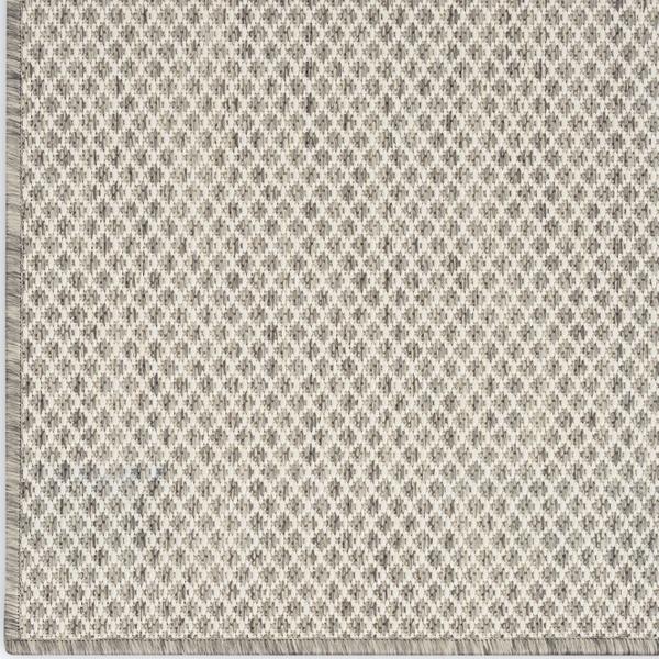 nourison Courtyard Outdoor Flat Weave Grey Rug COU01 Home
