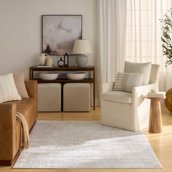 Nourison Dekor Beige Indoor Only Abstract Rug DEK07