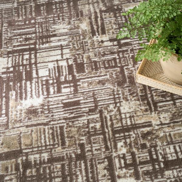 Nourison Dekor Brown Indoor Only Geometric Rug DEK11