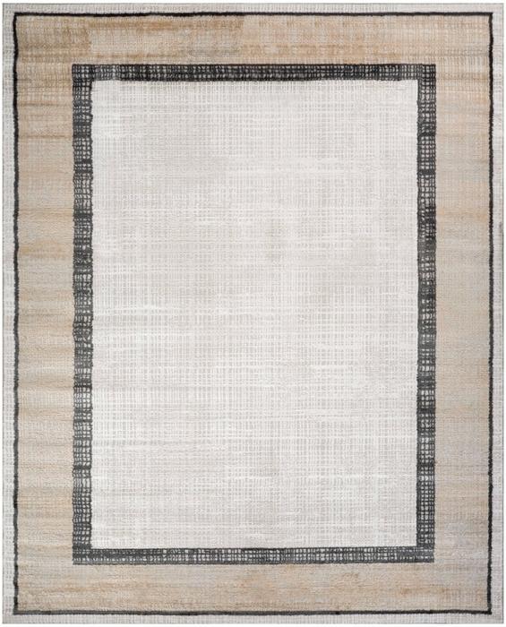 Nourison Dekor Grey Charcoal Indoor Only Abstract Rug DEK06