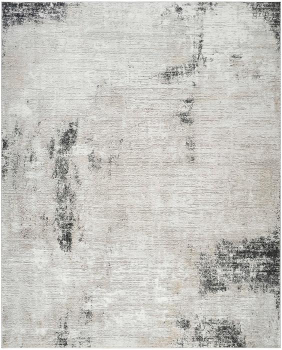 Nourison Dekor Grey Charcoal Indoor Only Abstract Rug DEK07
