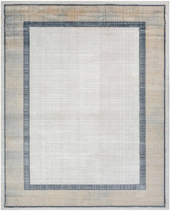 Nourison Dekor Grey Navy Indoor Only Abstract Rug DEK06