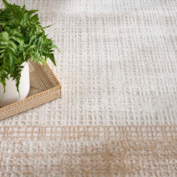 Nourison Dekor Ivory Beige Indoor Only Abstract Rug DEK06