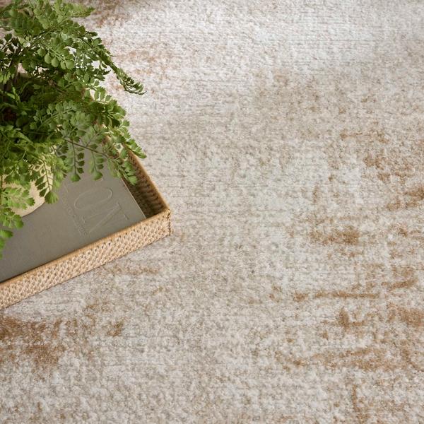 Nourison Dekor Ivory Beige Indoor Only Abstract Rug DEK07