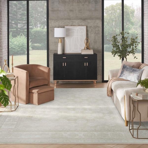 nourison Dekor Ivory Beige Indoor only Persian Rug DEK02