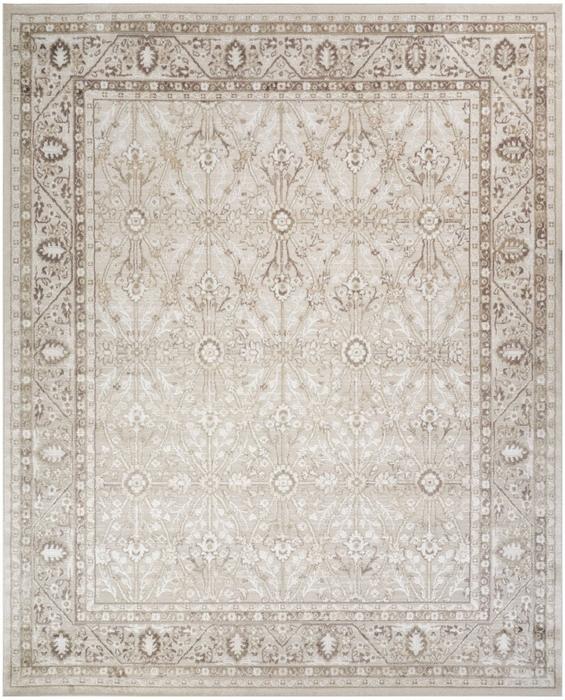 Nourison Dekor Ivory Brown Indoor Only Persian Rug DEK03