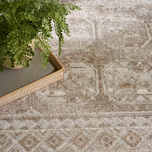 Nourison Dekor Ivory Taupe Indoor Only Moroccan Rug DEK01