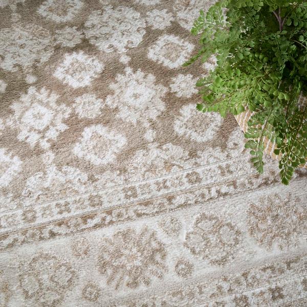 Nourison Dekor Ivory Taupe Indoor Only Persian Rug DEK02
