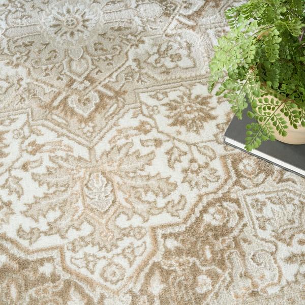 Nourison Dekor Ivory Taupe Indoor Only Persian Rug DEK08