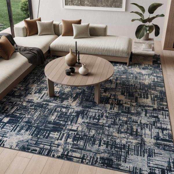 Nourison Dekor Slate Indoor Only Geometric Rug DEK11
