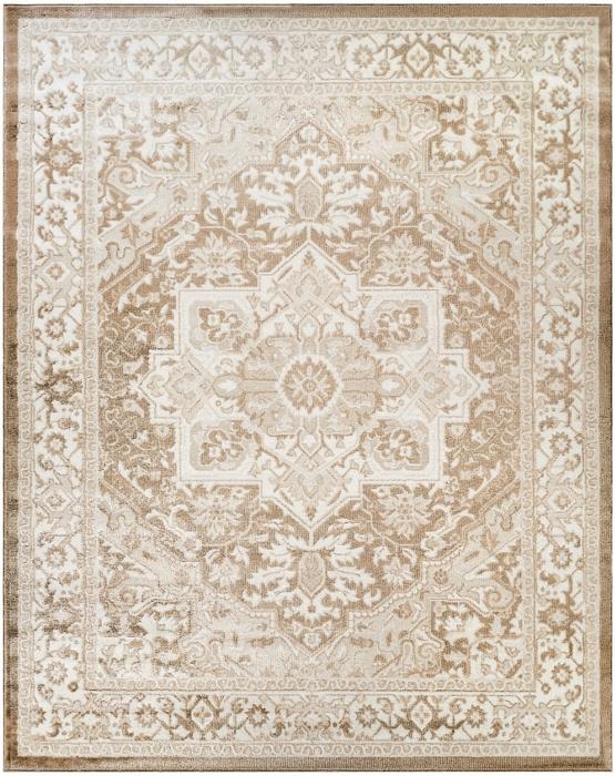 Nourison Dekor Taupe Ivory Indoor Only Persian Rug DEK08