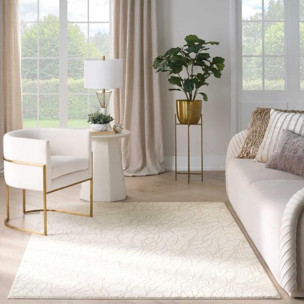 Nourison Desire Beige Indoor Only Abstract Rug DSR09