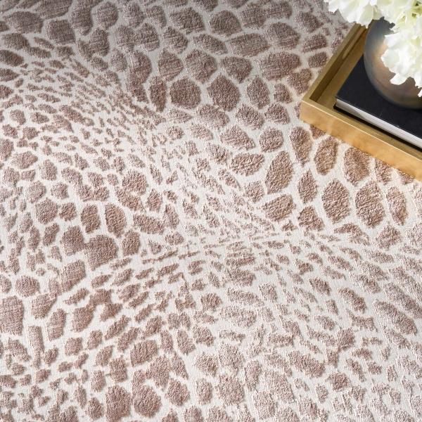 Nourison Desire Camel Silver Indoor Only Abstract Rug DSR08