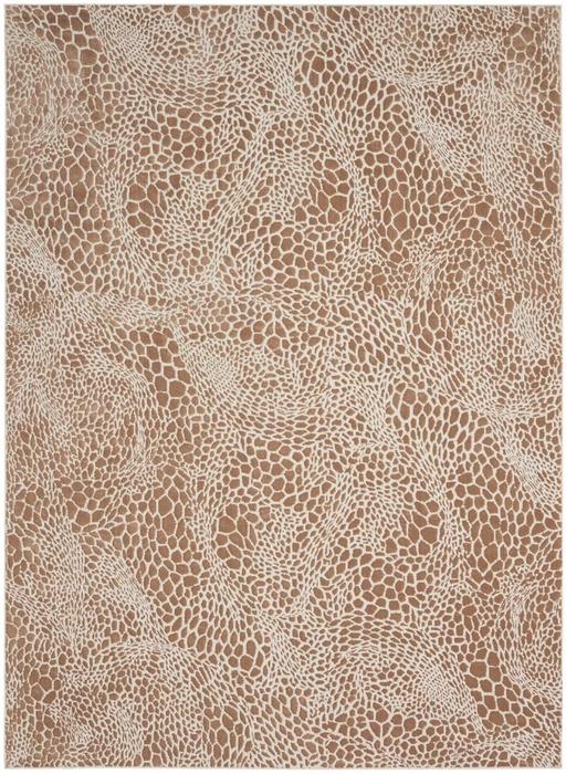 Nourison Desire Camel Silver Indoor Only Abstract Rug DSR08