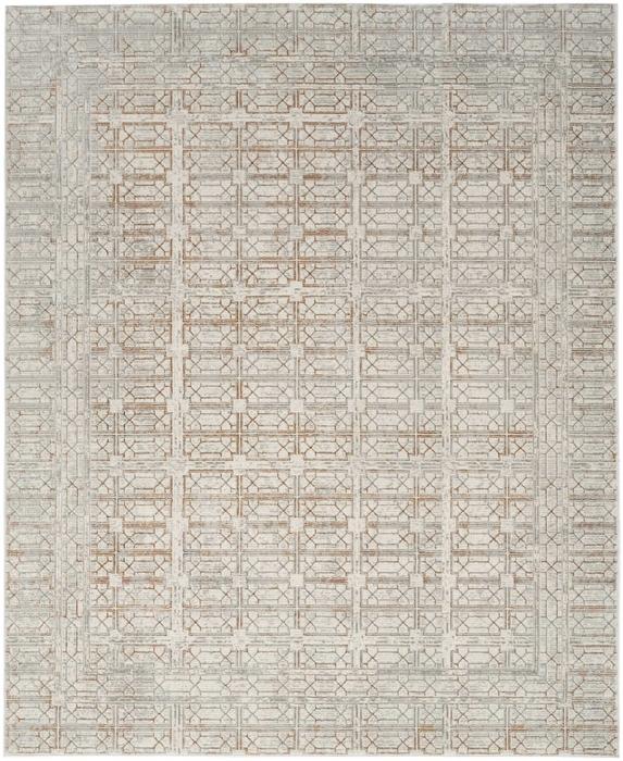 Nourison Desire Ivory Beige Indoor Only Geometric Rug DSR07 Home