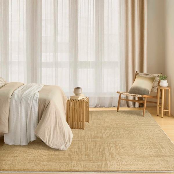 Nourison DK014 Madison Square Taupe Indoor Only Abstract Rug MSQ01